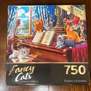 RoseArt Fancy Cats Piano Lessons 750 pc puzzle